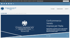Desktop Screenshot of confcommercioveneto.it